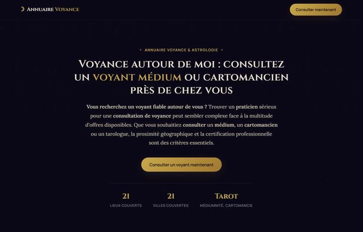 Page d'accueil de annuaire-voyance-astrologie.com