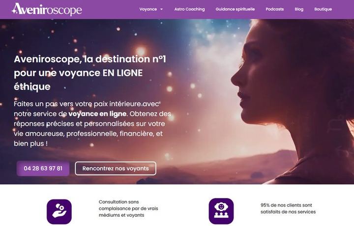 Page d'accueil de aveniroscope.com