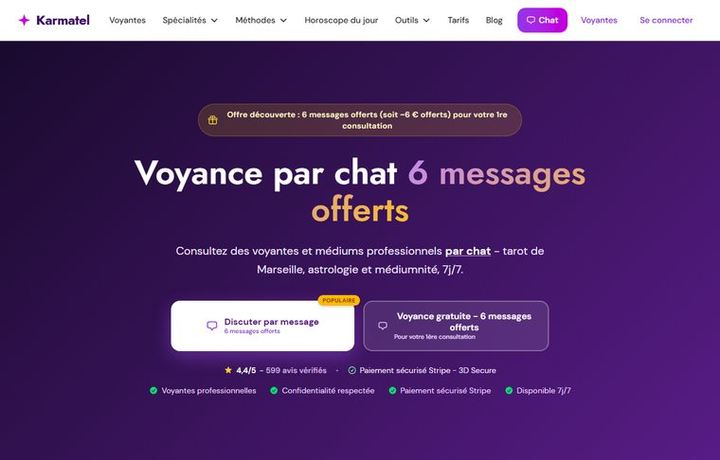 Page d'accueil de karmatel.fr
