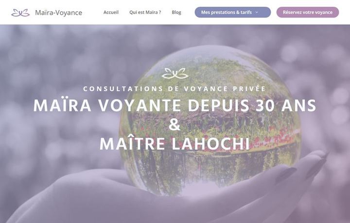 Page d'accueil de maira-voyance.com