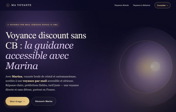 Page d'accueil de mavoyante.org