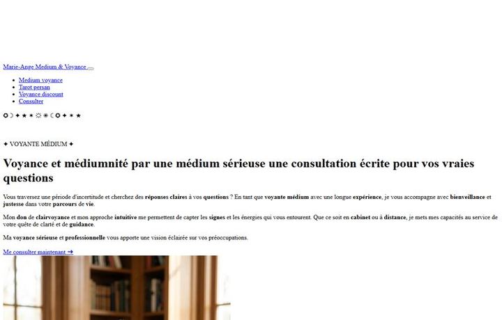 Page d'accueil de medium--voyance.com