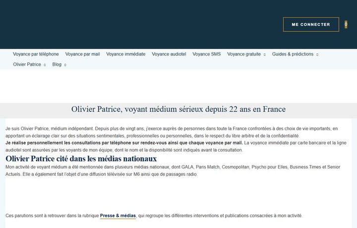 Page d'accueil de olivier-patrice.com