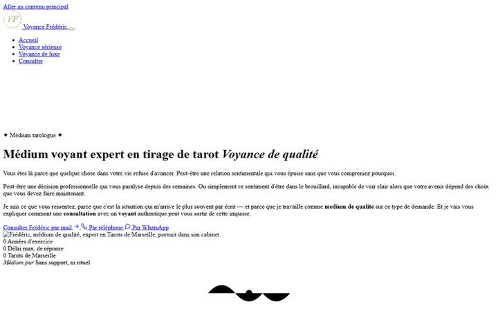 Page d'accueil de voyance-frederic.com