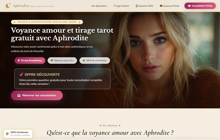 Page d'accueil de voyanceamoureuse.net
