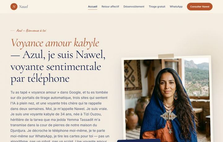 Page d'accueil de voyancegrapinnawel.fr