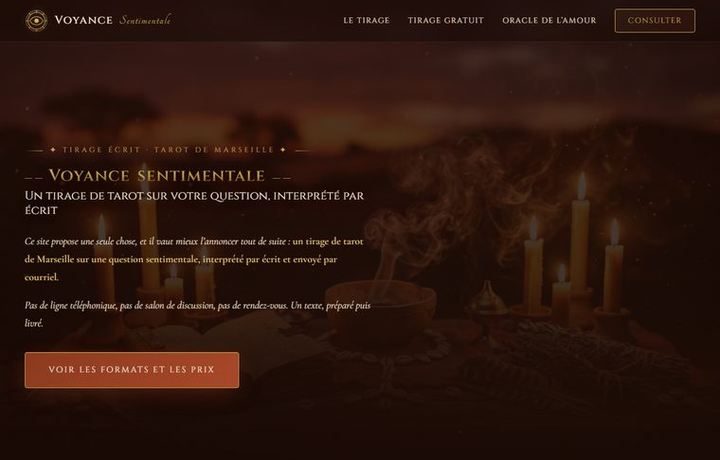 Page d'accueil de voyancesentimentale.net